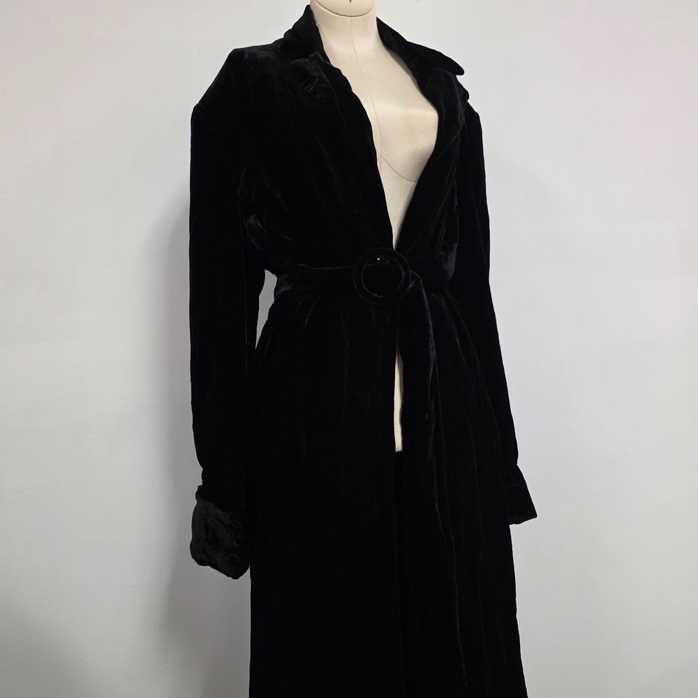 Newport News‎ Whimsigoth Renfair Steampunk Velvet Duster Coat Size 18 Cloak